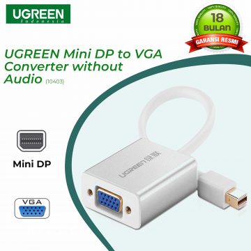 UGREEN Mini Display Port to VGA Converter wo Audio 25cm Akhiir
