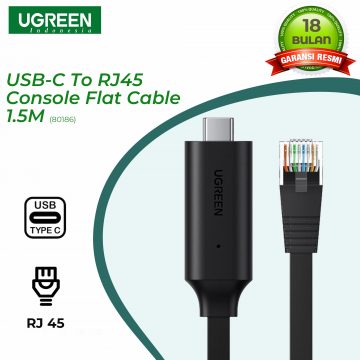 UGREEN USB-C To RJ45 Console Flat Cable 1.5M